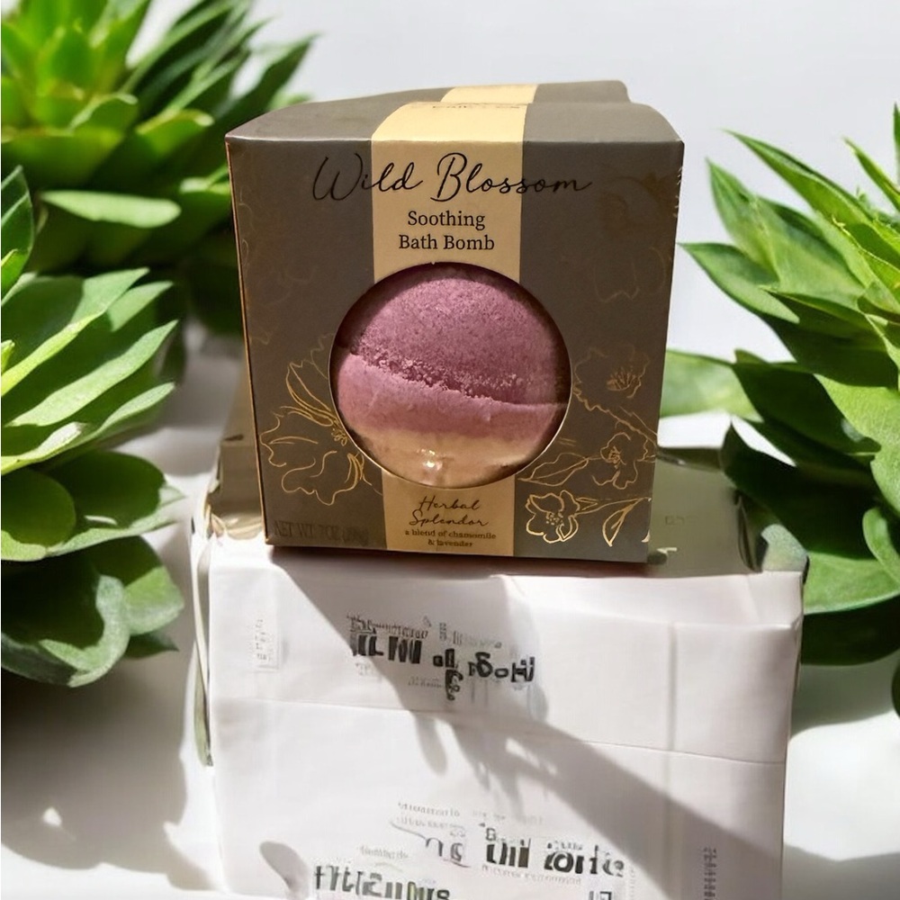 New Cait and Co wild blossom soothing bath bomb in the scent herbal splendor